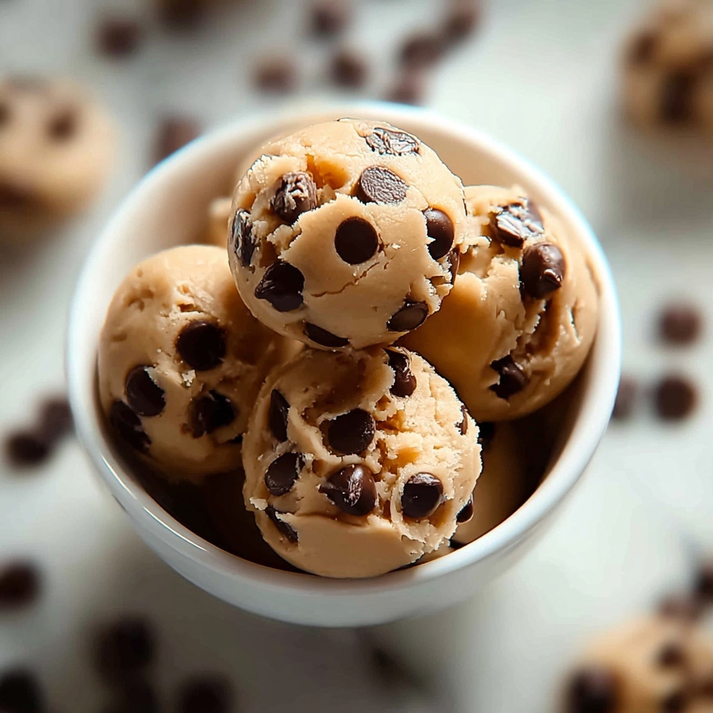 Frozen Greek Yogurt Peanut Butter Bites with Chocolate Chips Recipe - Recipe Image