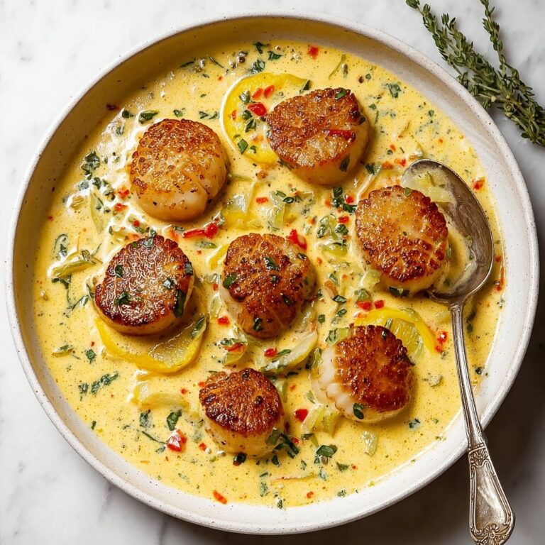 Savory Tuscan Butter Scallops in 25 Minutes Recipe