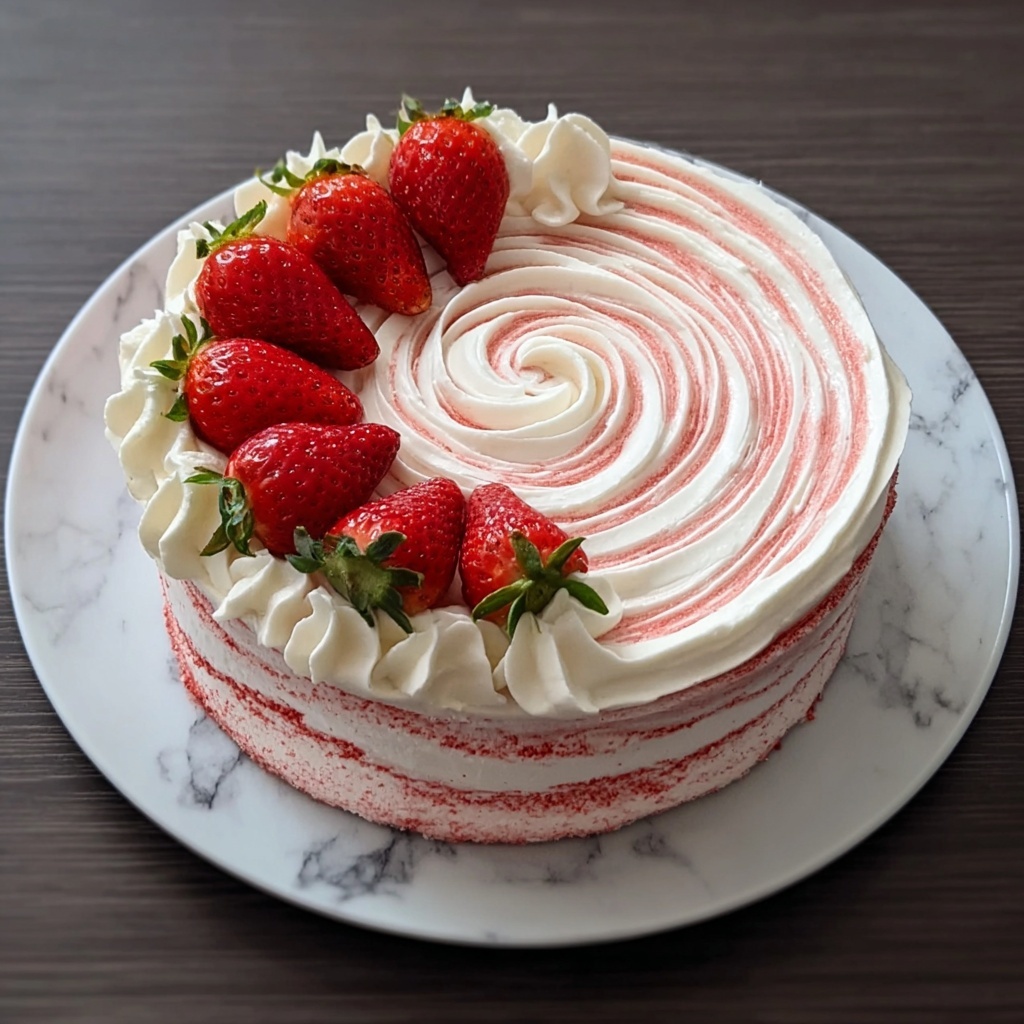 Strawberry Shortcake Cake Recipe - Recipe Image