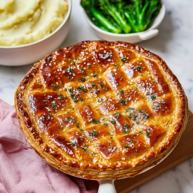 Creamy Chicken and Leek Pie with Puff Pastry Recipe