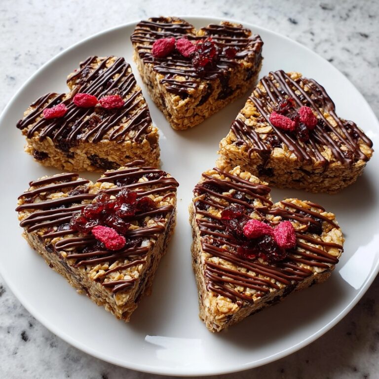 Crunchy Granola Heart Bars Recipe