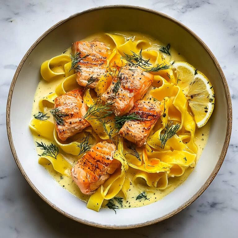 Citrus-Scented Pappardelle with Slow-Roasted Salmon Recipe