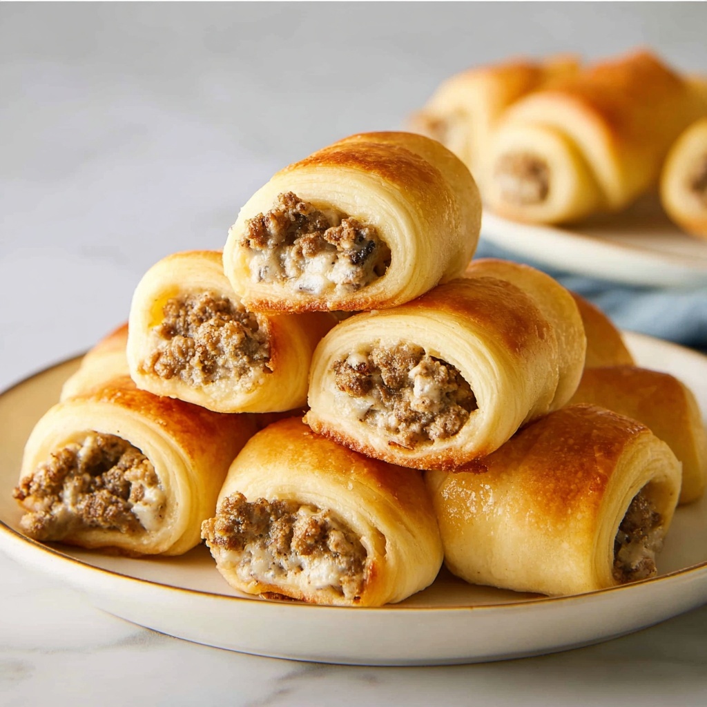 Sausage Cream Cheese Crescent Rolls Recipe - Recipe Image