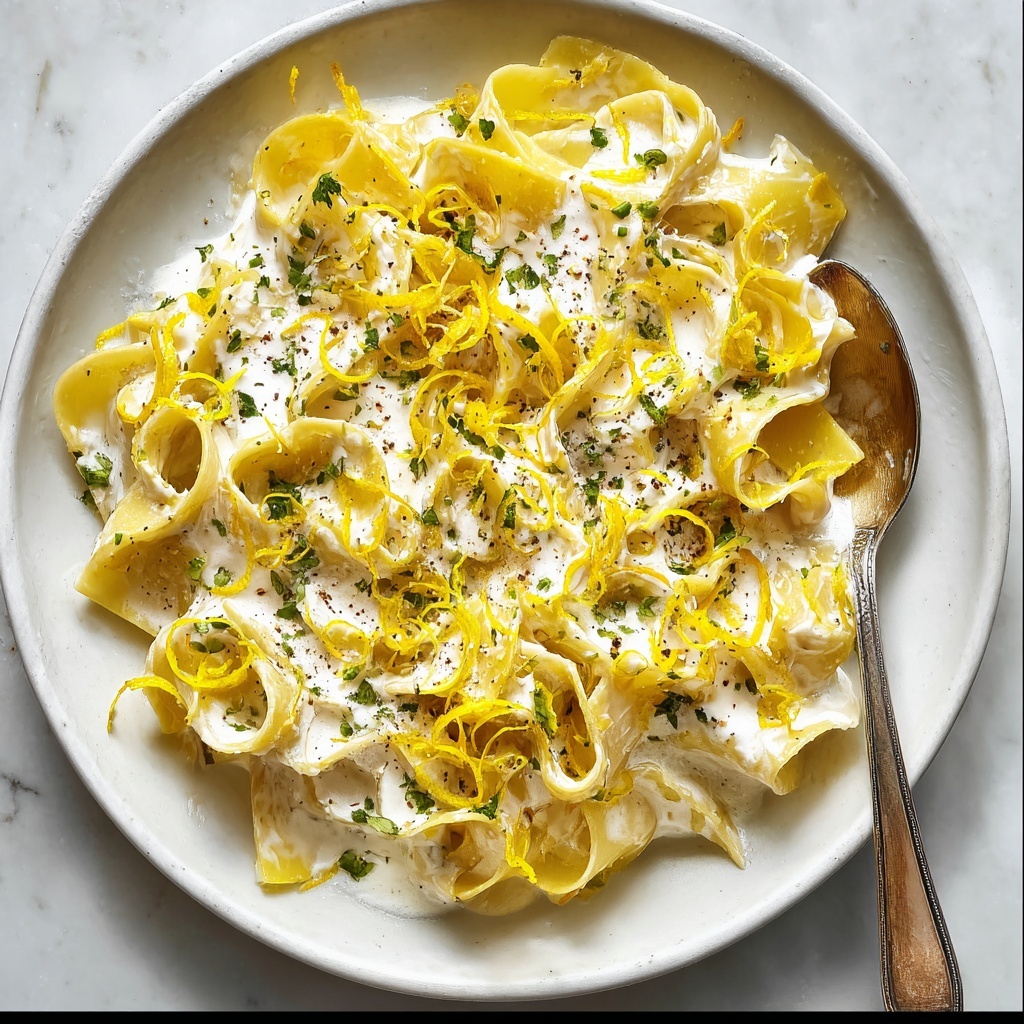 Pappardelle al Limone (Creamy Lemon Pasta) Recipe - Recipe Image