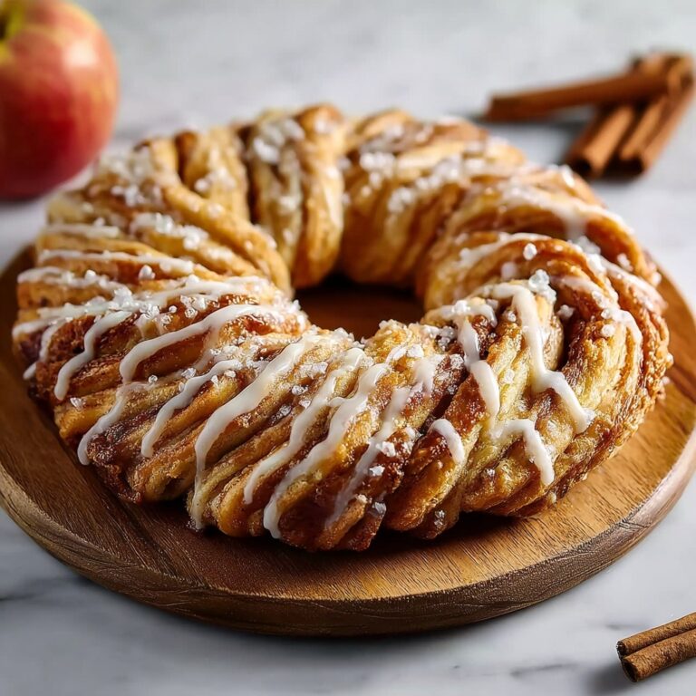 Apple Cinnamon Kringle with Vanilla Glaze Recipe
