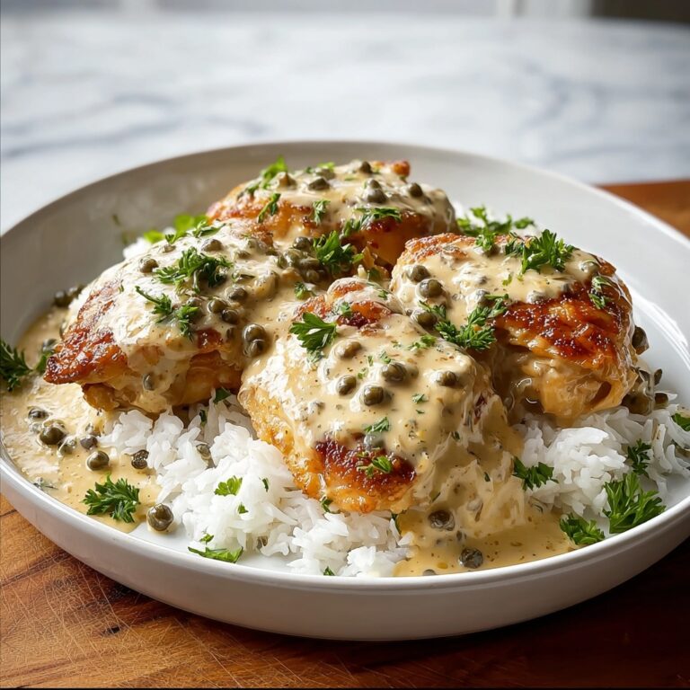 Quick & Easy Creamy Smothered Chicken & Rice Dinner Recipe