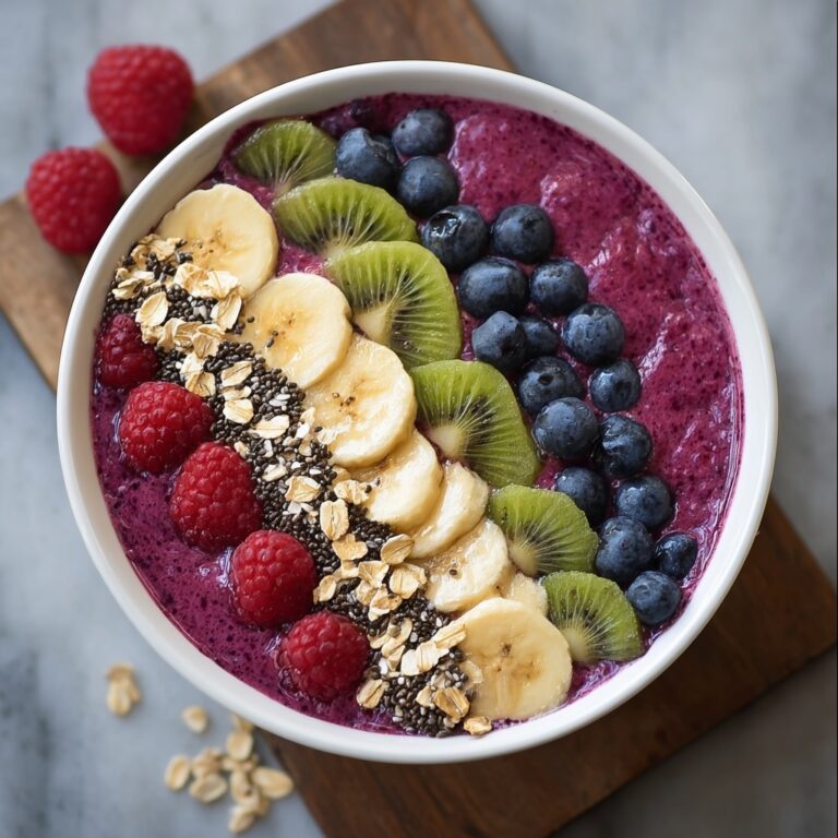 Energizing Breakfast Smoothie Bowl for a Vibrant Morning Boost Recipe
