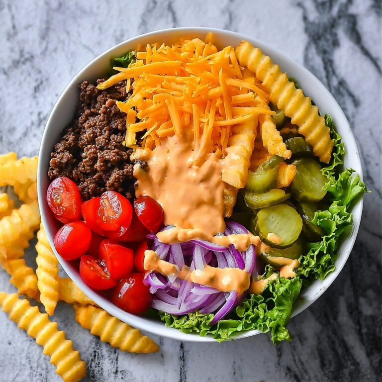 Cheeseburger Bowls with Copycat Big Mac Sauce Recipe
