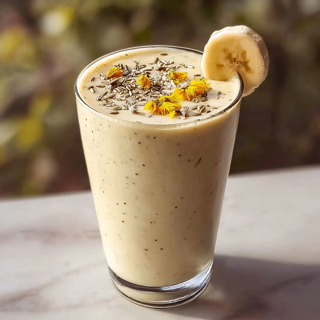 Banana Chamomile Tea Smoothie for a Soothing Sip Recipe - Recipe Image