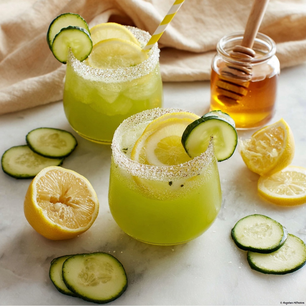 Healthy Cucumber Lemonade Recipe - Recipe Image