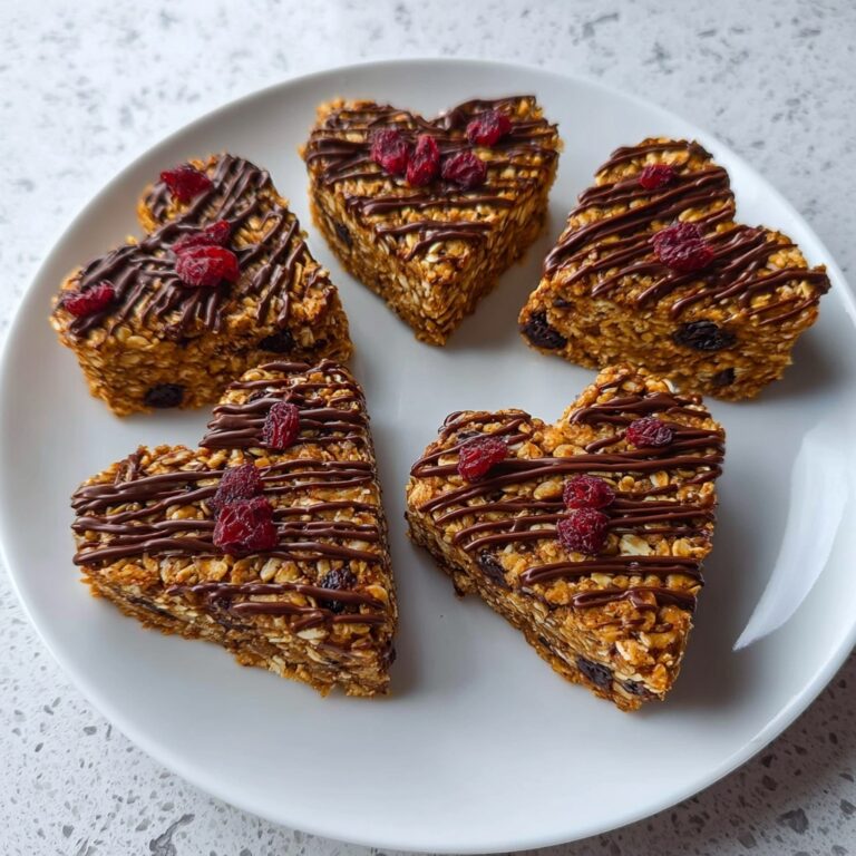 Crunchy Granola Heart Bars Recipe