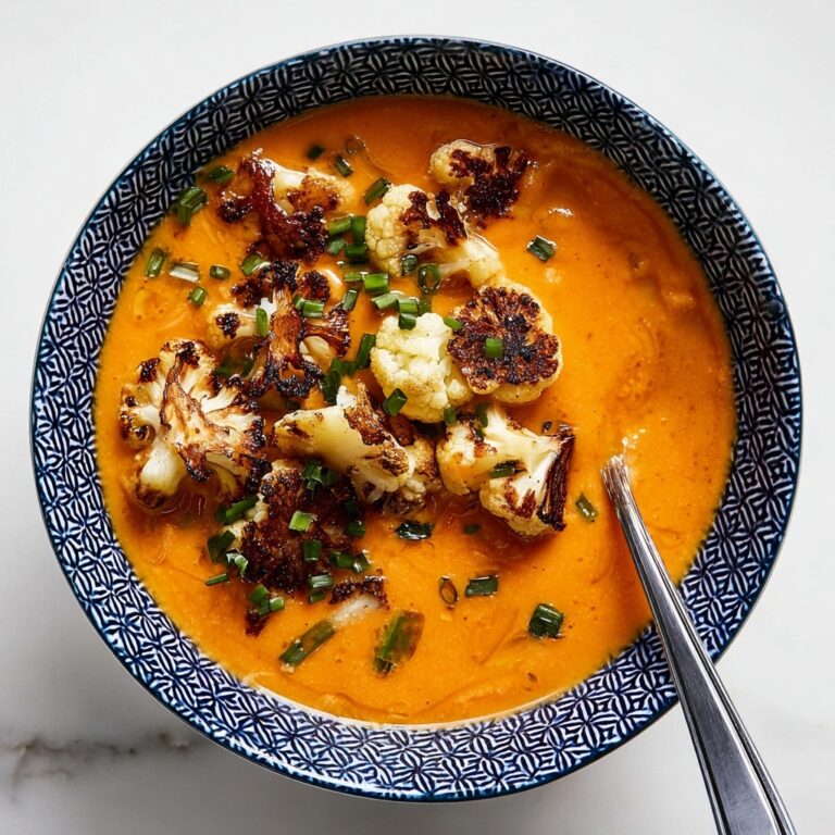 Sweet Potato Soup with Roasted Cauliflower Crumbles Recipe