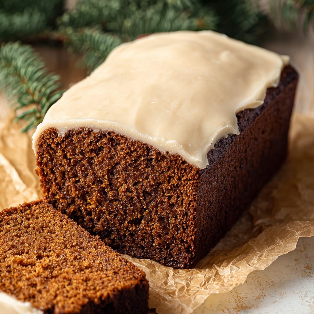 Vegan Gingerbread Loaf Cake (Starbucks Copycat) Recipe - Recipe Image