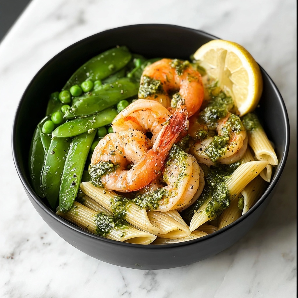 Shrimp Pesto Penne Recipe - Recipe Image