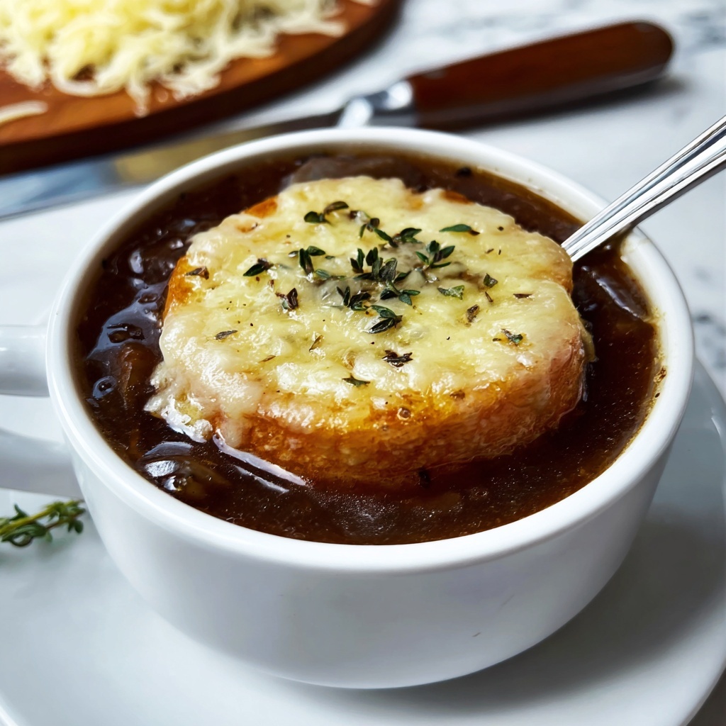 French Onion Bagel Soup Recipe - Recipe Image