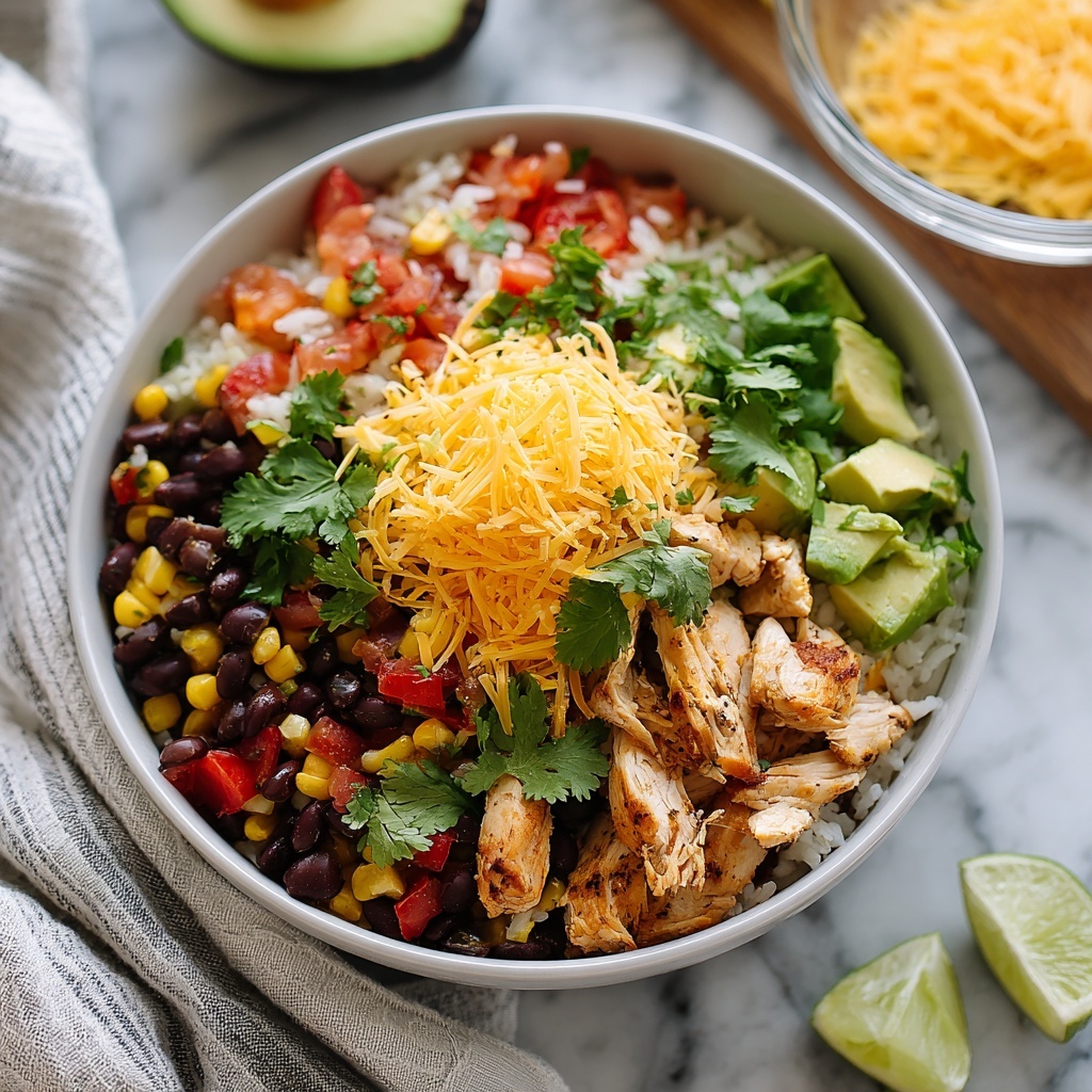 Instant Pot Weeknight Chicken and Rice Burrito Bowls Recipe - Recipe Image