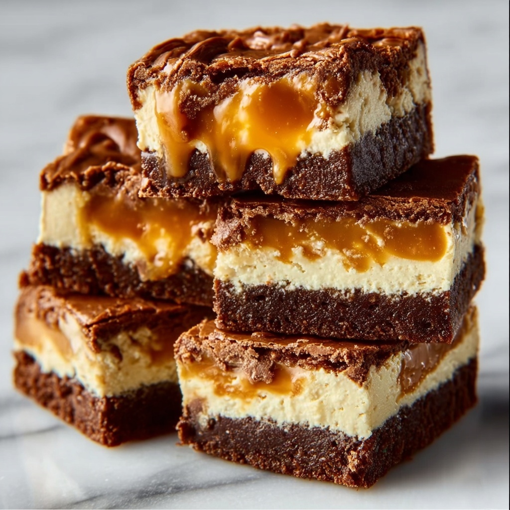 Milky Way Caramel Cheesecake Brownies Recipe - Recipe Image