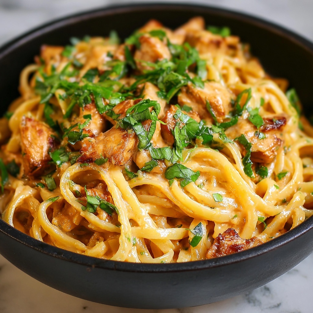 Cowboy Butter Chicken Linguine Recipe - Recipe Image