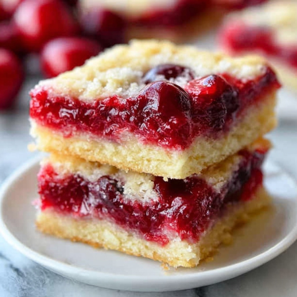 Christmas Cherry Bars Recipe - Recipe Image