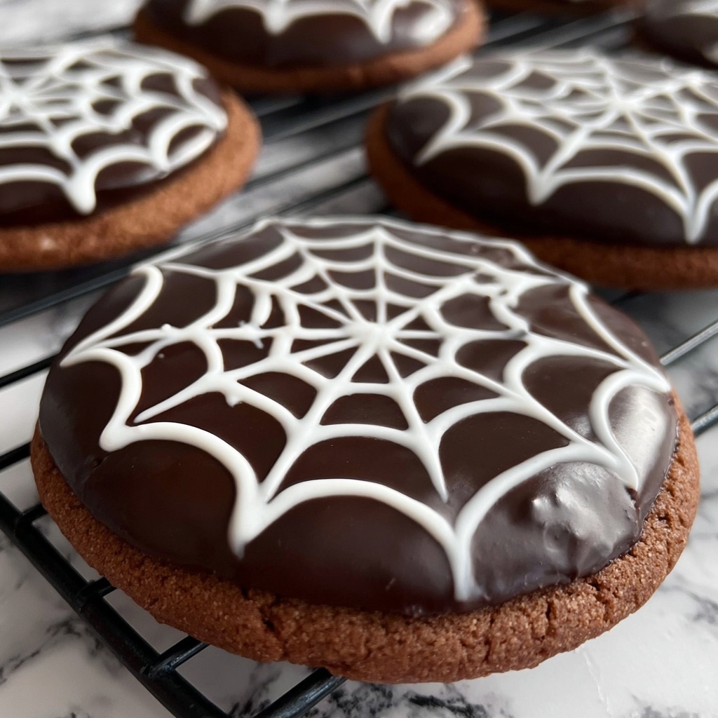 Spiderweb Halloween Cookies Recipe - Recipe Image