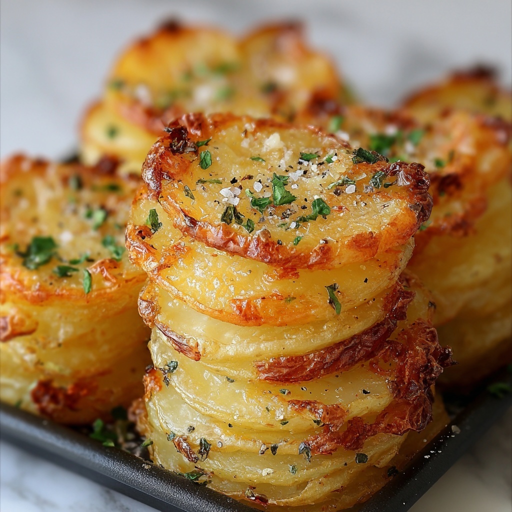 Crispy Air Fryer Sliced Potatoes Recipe - Recipe Image