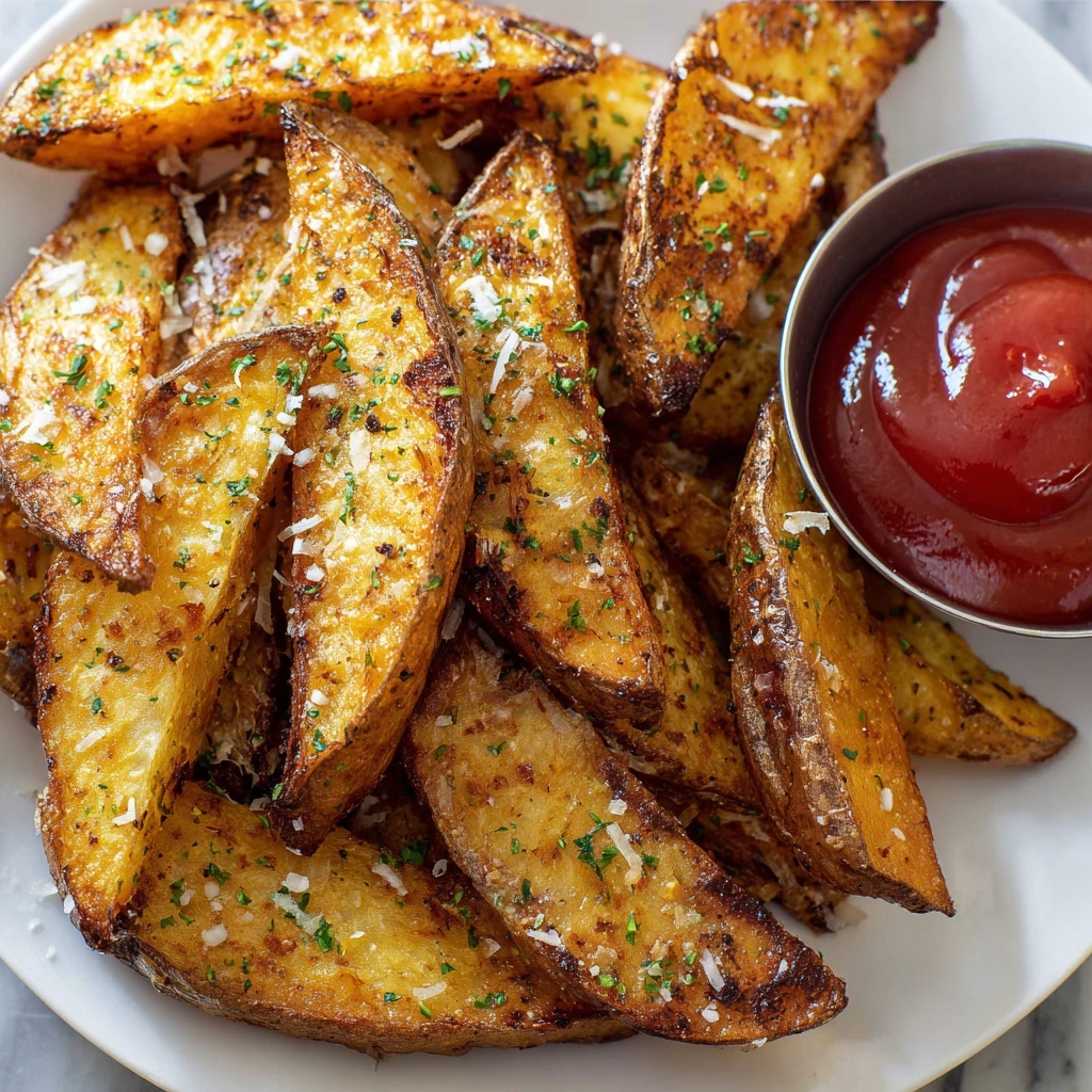 Crispy Baked Potato Wedges Recipe - Recipe Image