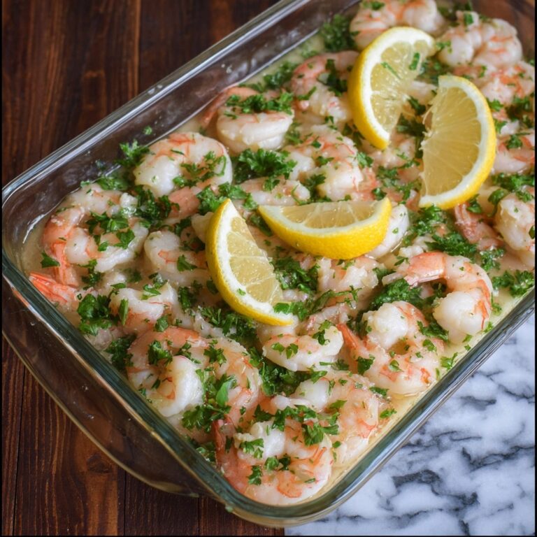 Baked Lemon Garlic Shrimp Recipe