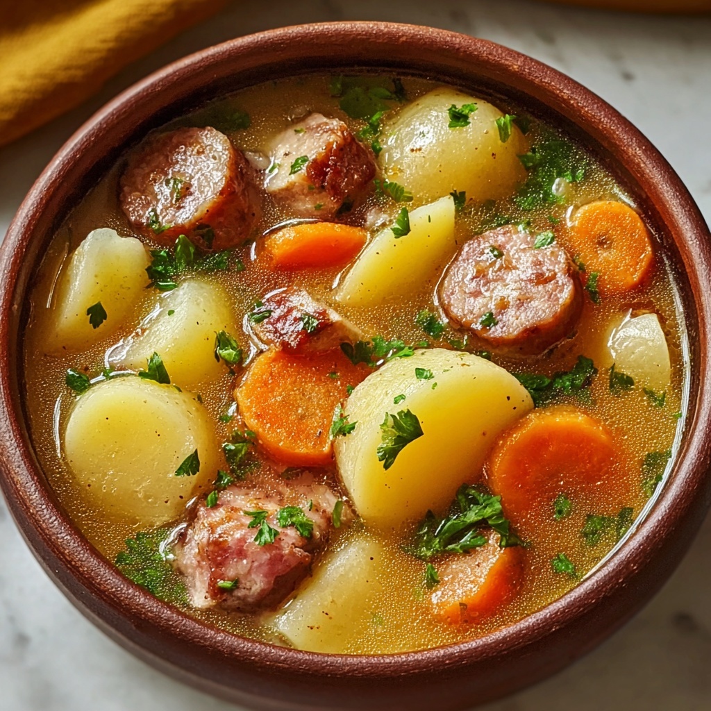 Irresistible Dublin Coddle Hearty Comforting Irish Dish Recipe - Recipe Image