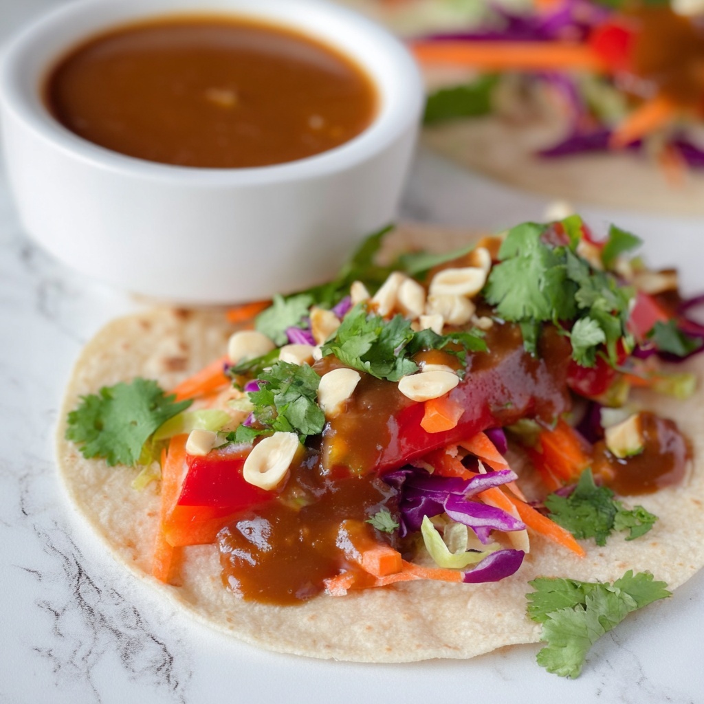Chicken Pad Thai Tacos Recipe - Recipe Image