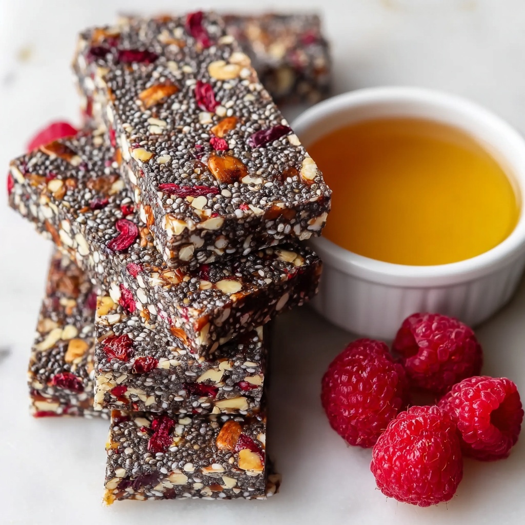 No-Bake Chia Seed Energy Bars Recipe - Recipe Image