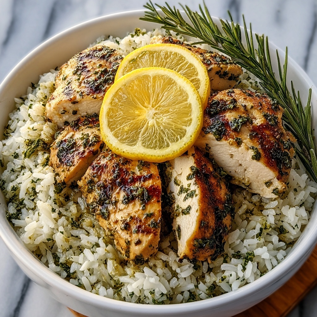 Lemon Herb Chicken and Rice Recipe - Recipe Image