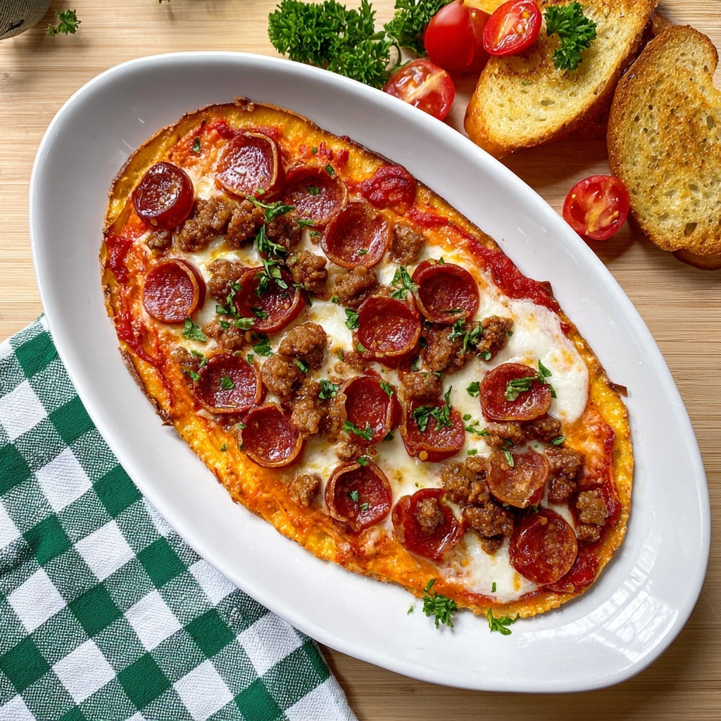 Hot Honey Pepperoni and Sausage Pizza Dip Recipe - Recipe Image