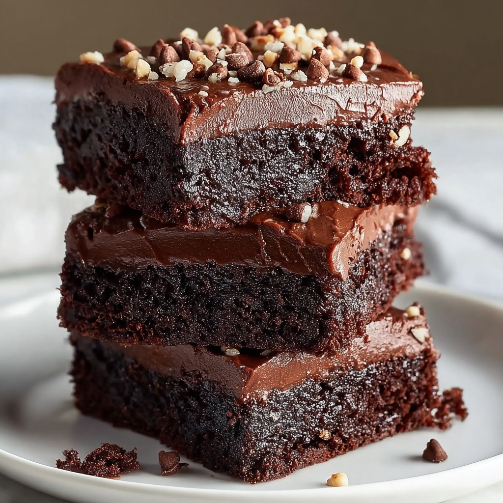 No Bake Nutella Brownies Recipe - Recipe Image
