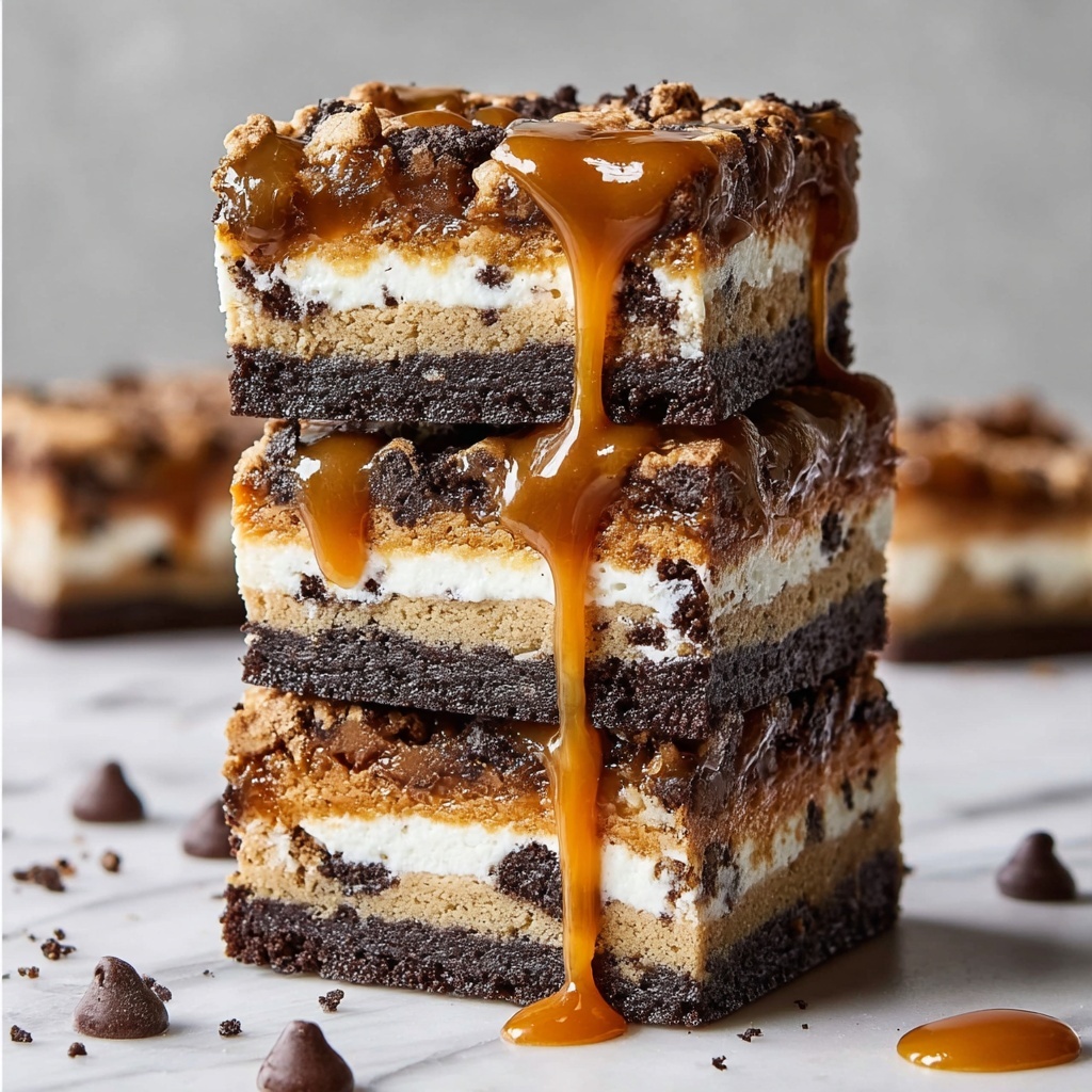 Chocolate Chip Cookie Oreo Cheesecake Bars Recipe - Recipe Image