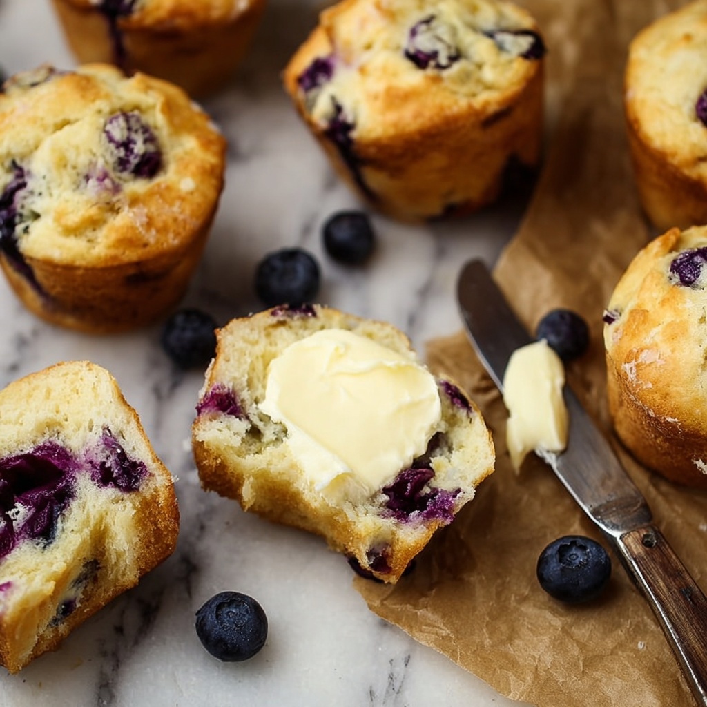 Nana's Best Blueberry Muffins Recipe - Recipe Image