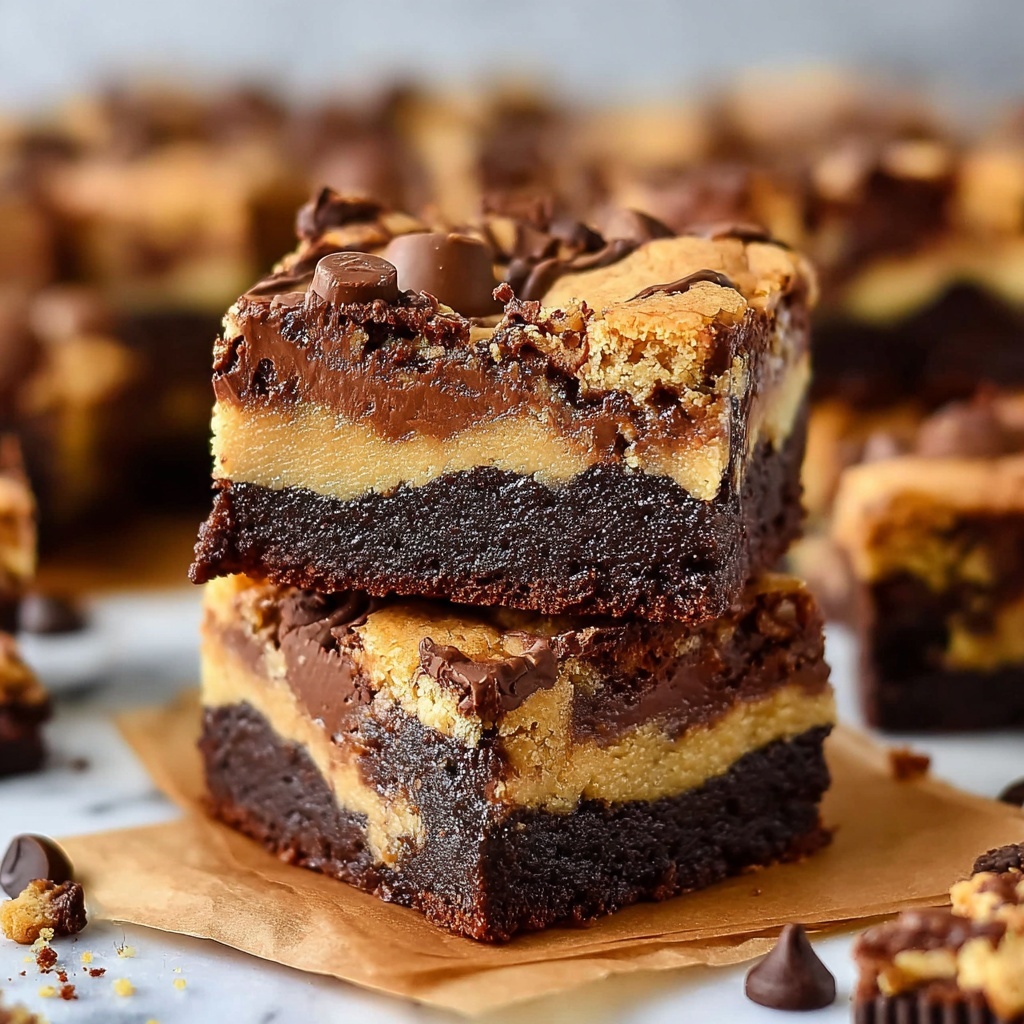Oreo Brownie Blondie Bars Recipe - Recipe Image