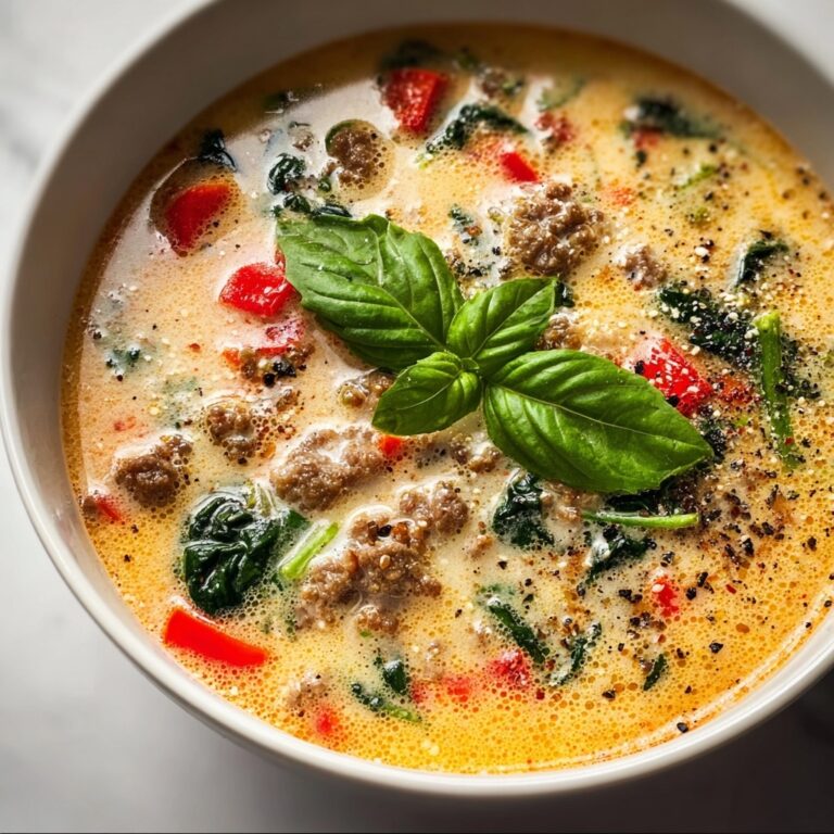 Delicious Parmesan Beef Sausage Ditalini Soup Recipe