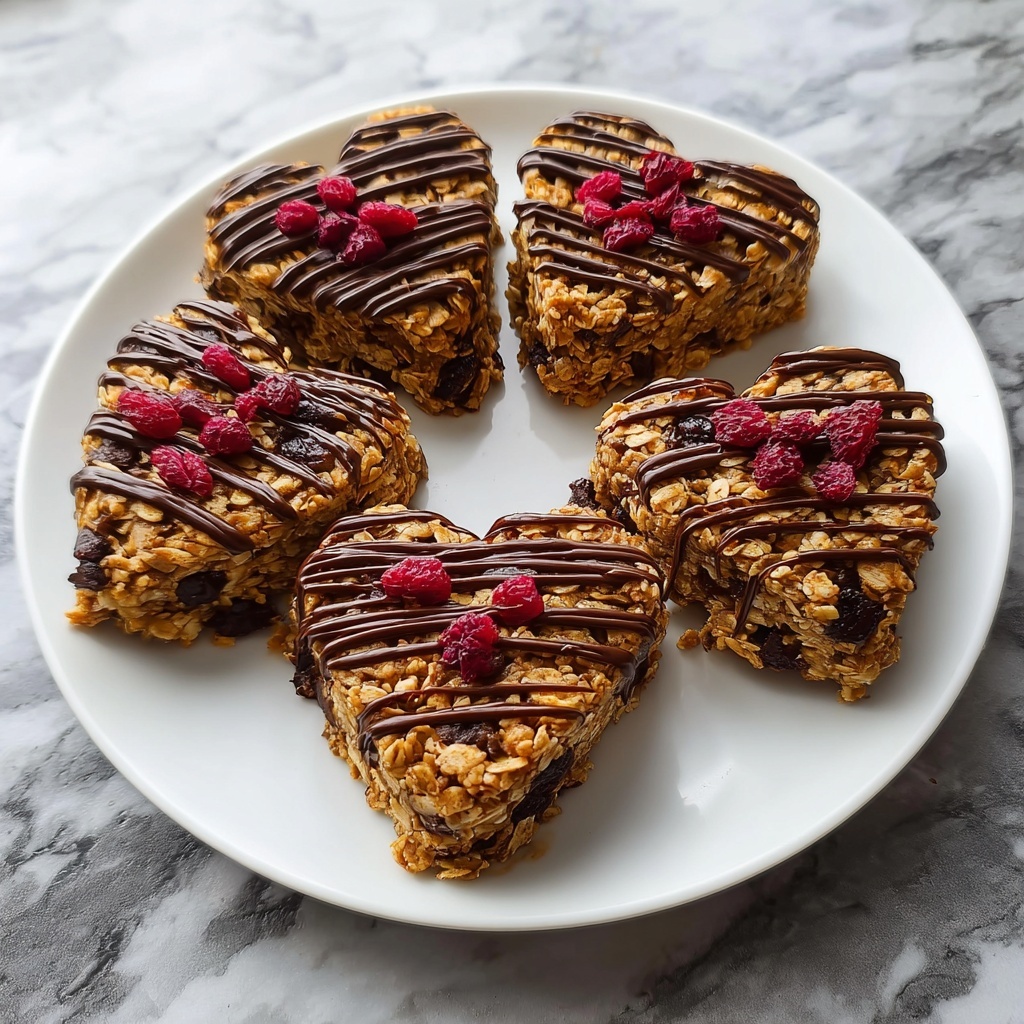 Crunchy Granola Heart Bars Recipe - Recipe Image