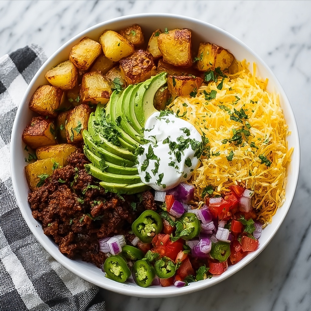 Potato Taco Bowl Recipe - Recipe Image