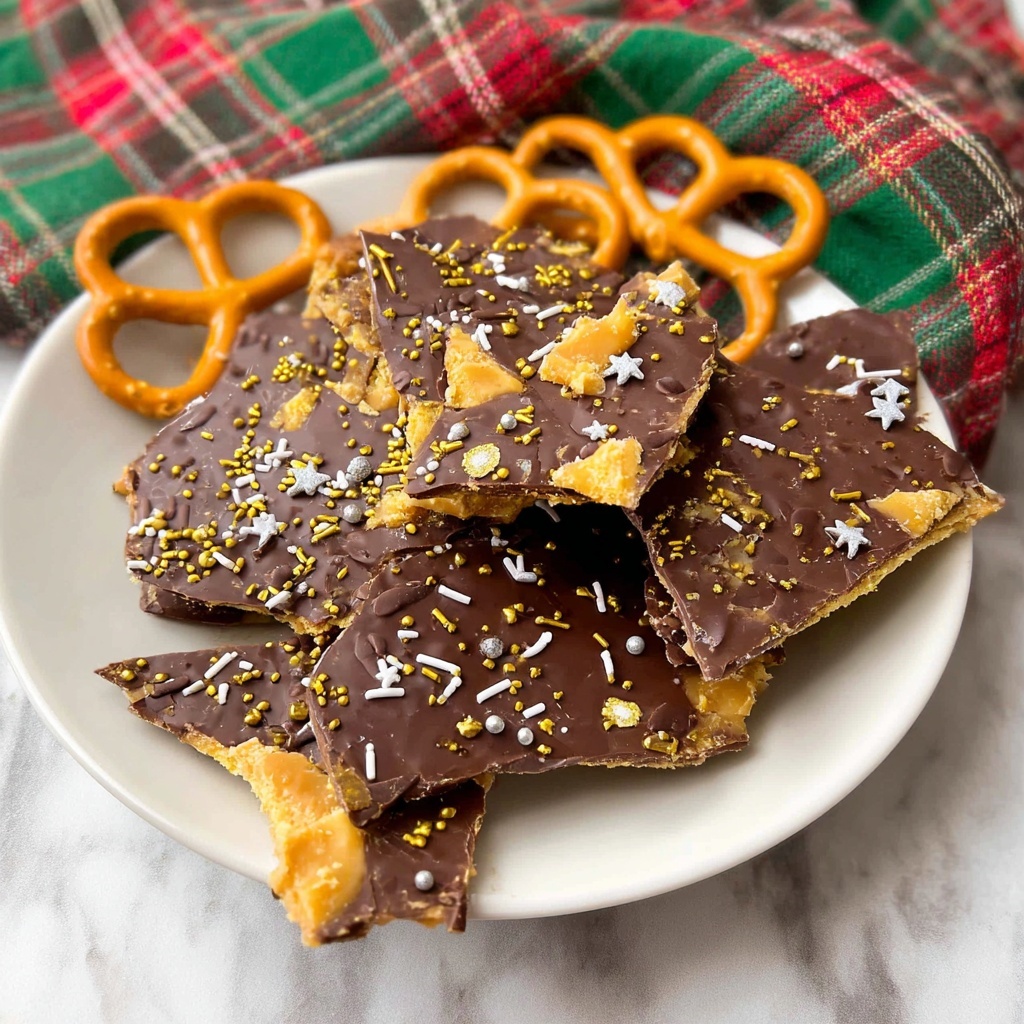 Pretzel Christmas Crack (Pretzel Toffee) Recipe - Recipe Image