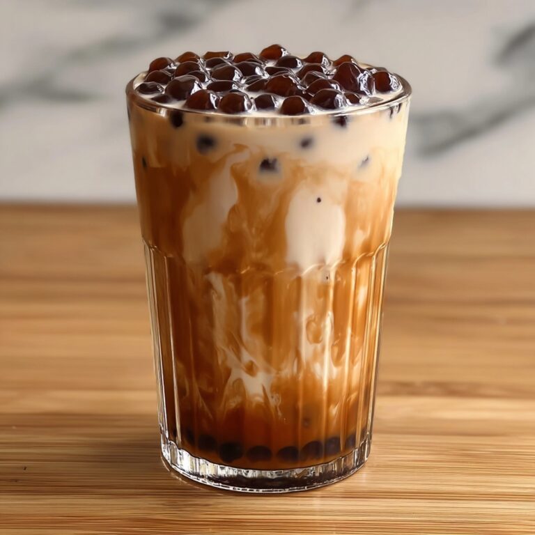 Cozy Red Bean & Black Sesame Milk Tea for Refreshing Sips Recipe