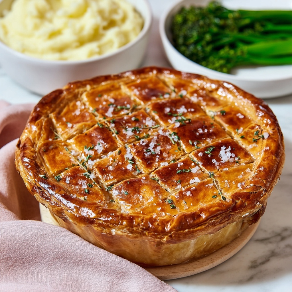 Creamy Chicken and Leek Pie with Puff Pastry Recipe - Recipe Image