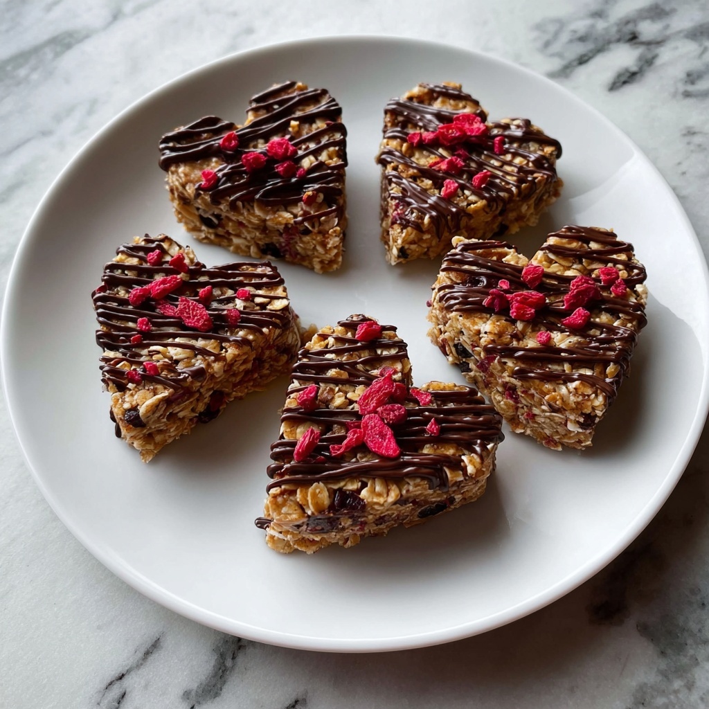 Crunchy Granola Heart Bars Recipe - Recipe Image