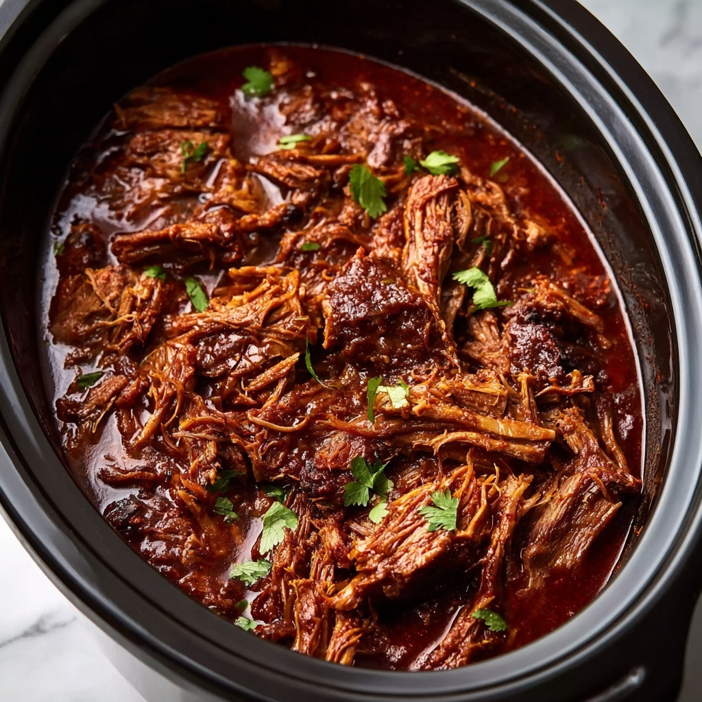 Slow Cooker 4-Ingredient Holiday BBQ Pork Recipe - Recipe Image