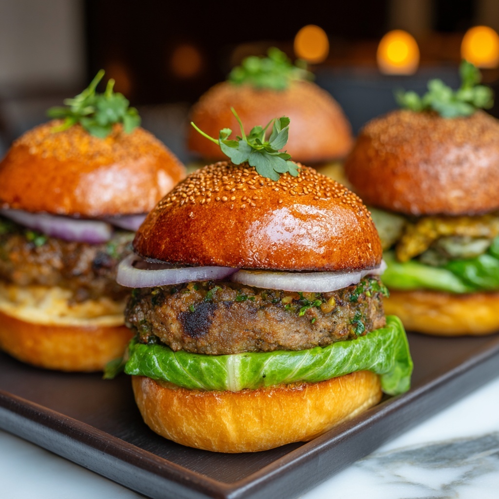 Oven-Baked Cabbage Burgers: A Healthy Twist on Classic Flavor Recipe - Recipe Image