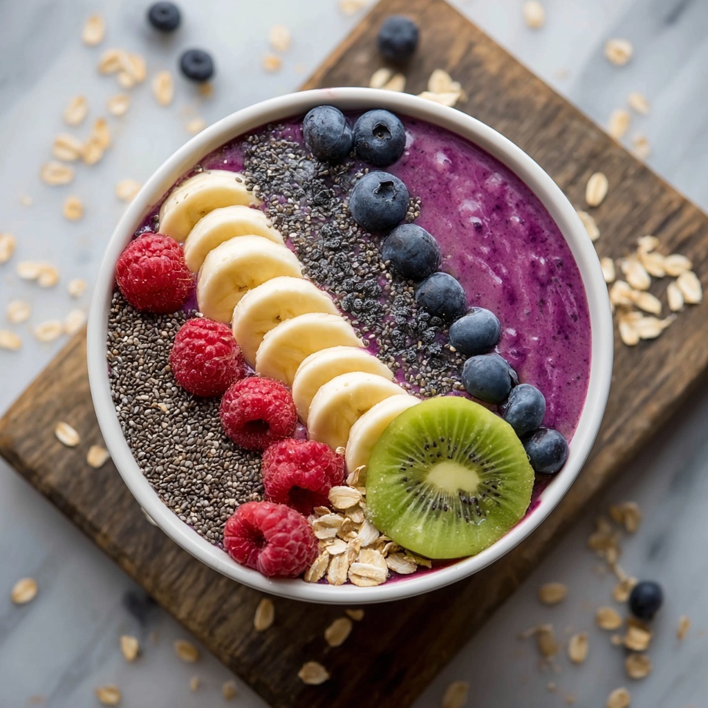 Energizing Breakfast Smoothie Bowl for a Vibrant Morning Boost Recipe - Recipe Image