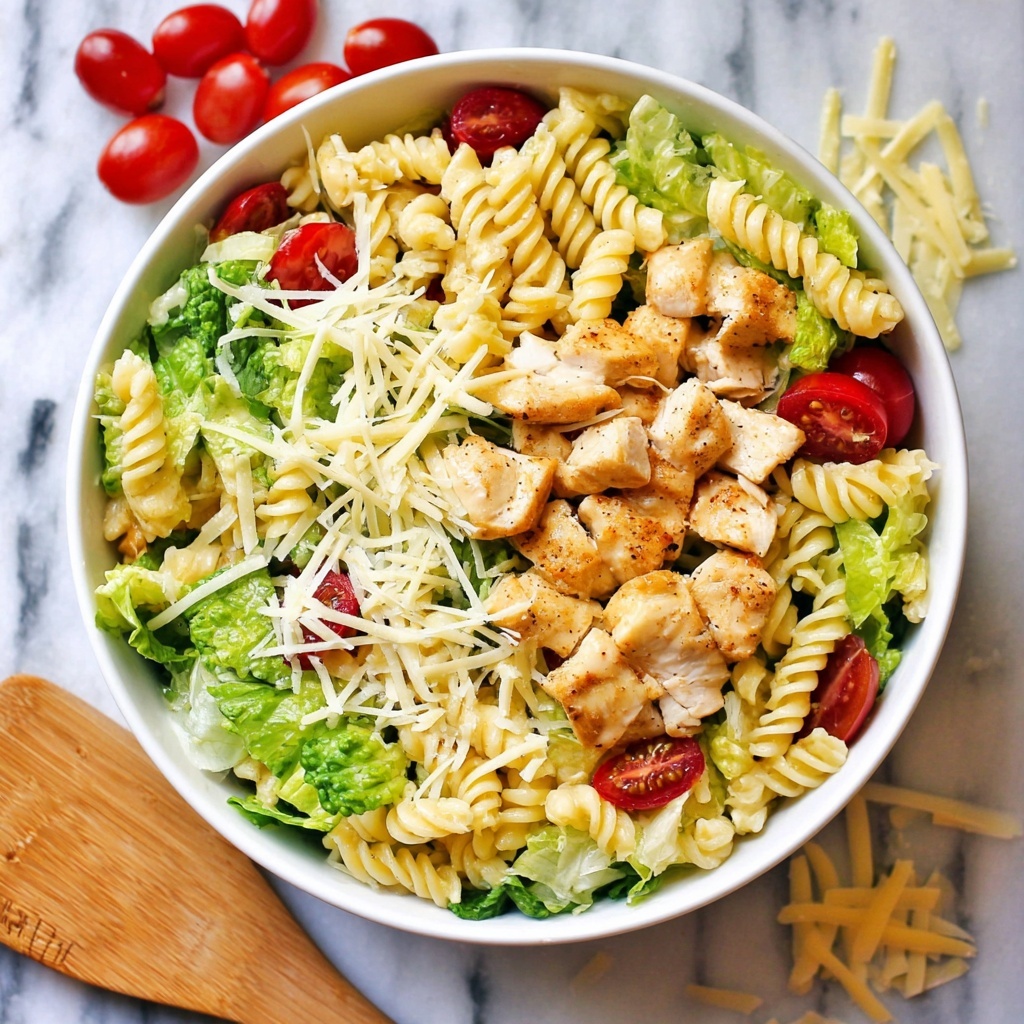 Chicken Caesar Pasta Salad Recipe - Recipe Image