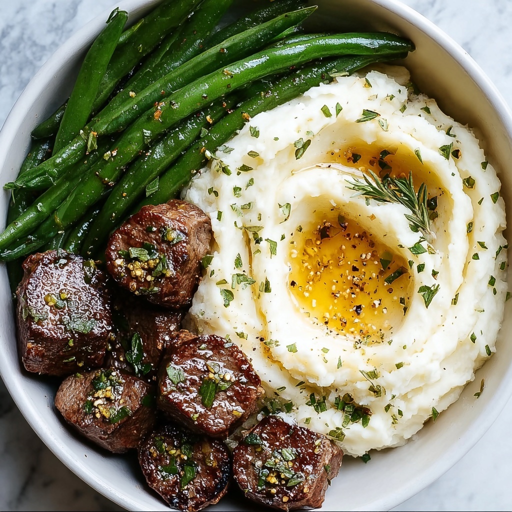 Garlic Butter Steak Bites with Parmesan Cream Sauce Recipe - Recipe Image