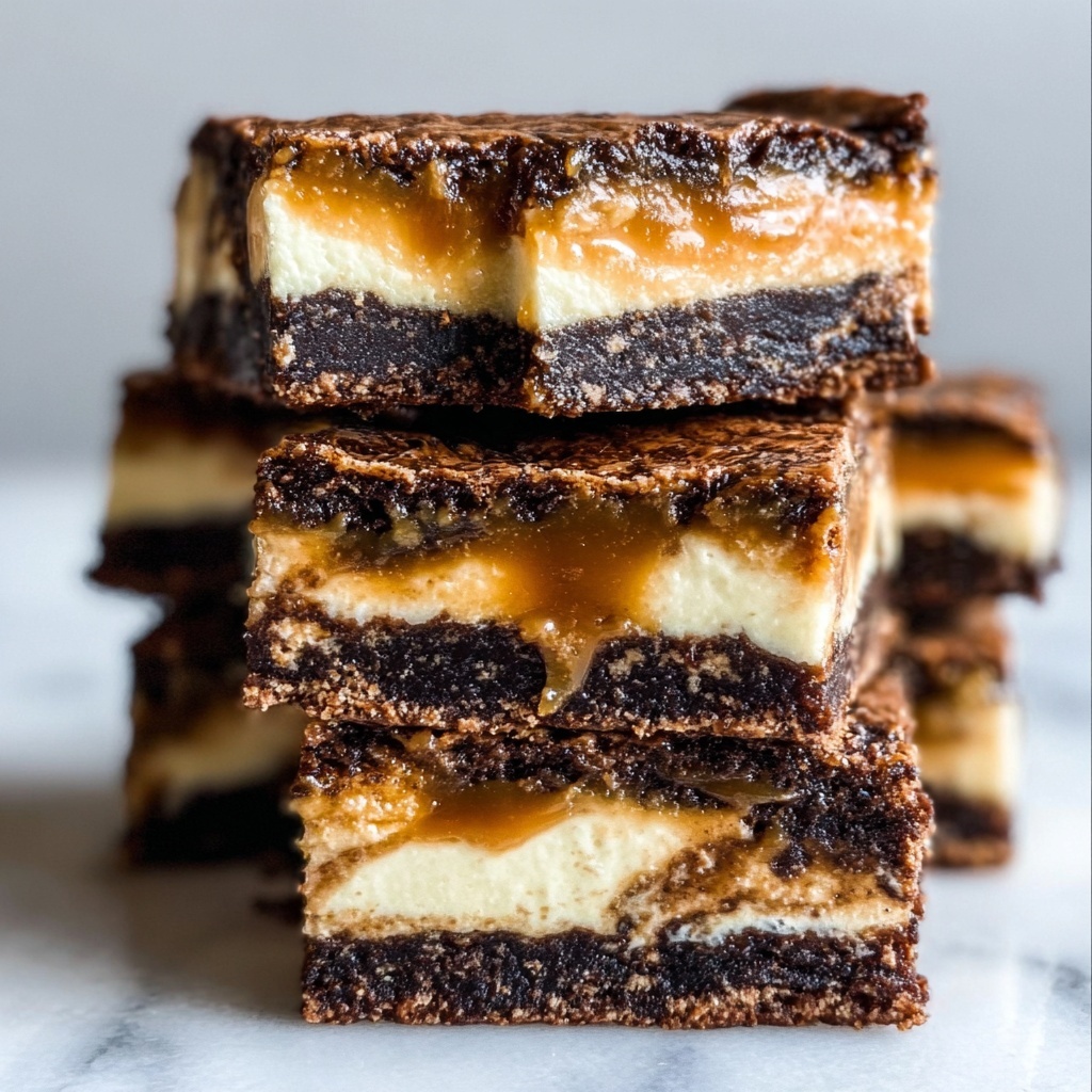 Milky Way Caramel Cheesecake Brownies Recipe - Recipe Image