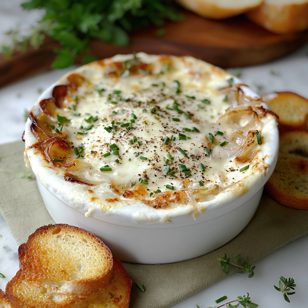 Homemade French Onion Dip From Scratch Recipe - Recipe Image